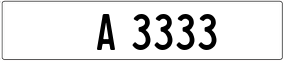 Trailer License Plate